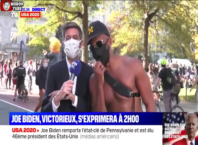 Video :When an American attempts to converse in French on Washington's BFMTV